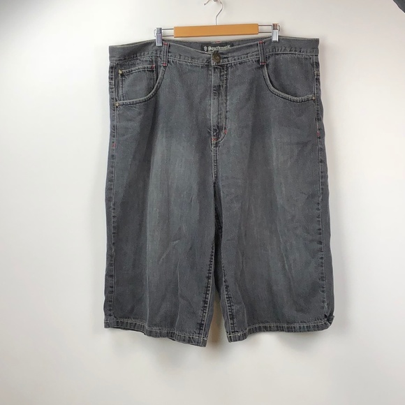 Southpole Gray Embroidered Pockets Shorts - Picture 1 of 6